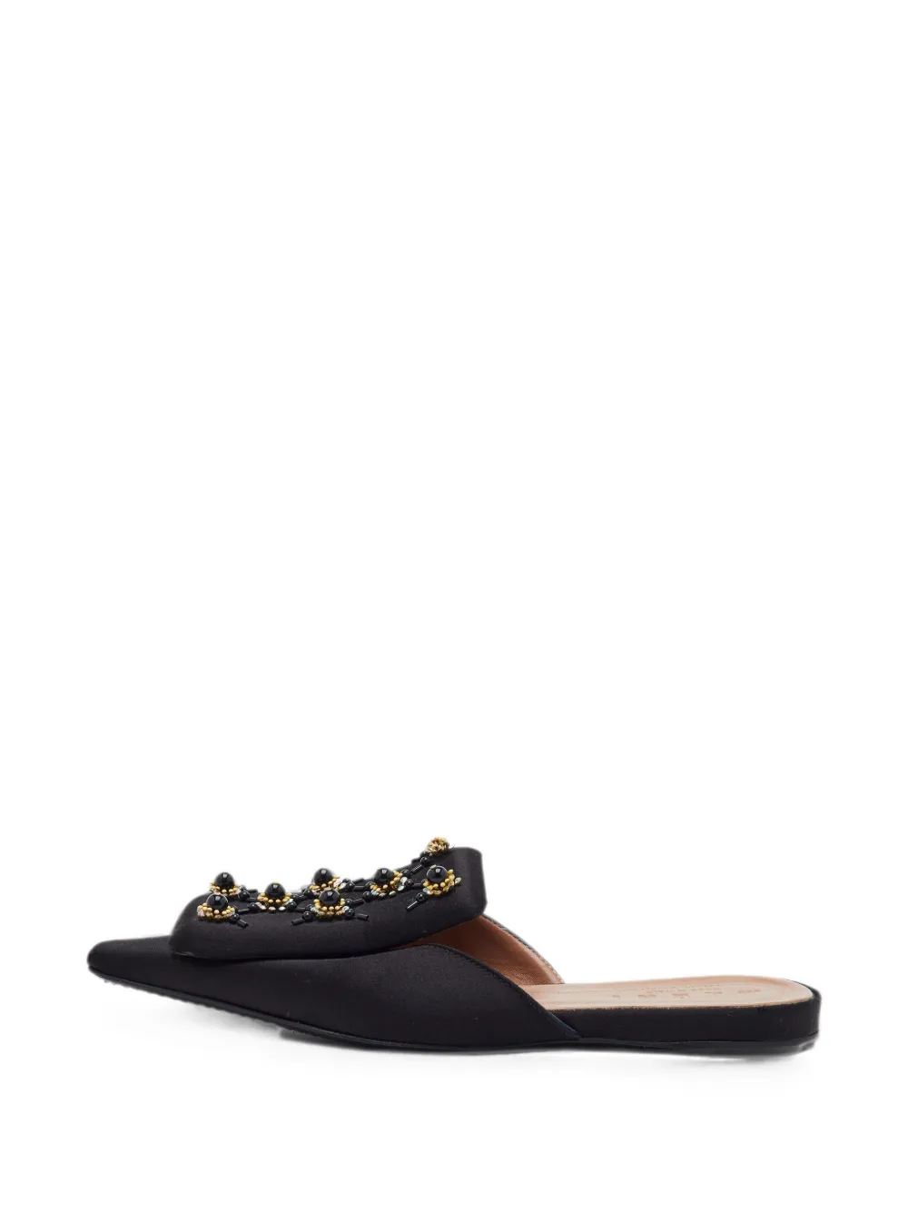 Marni Pre-Owned embellished pointed-toe mules - Schwarz