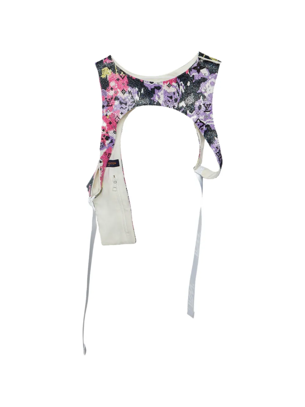 Louis Vuitton Pre-Owned Monogram beaded harness vest - Schwarz