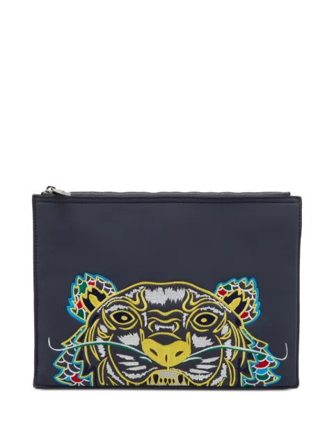 Kenzo Pre-Owned Tiger-embroidered pouch