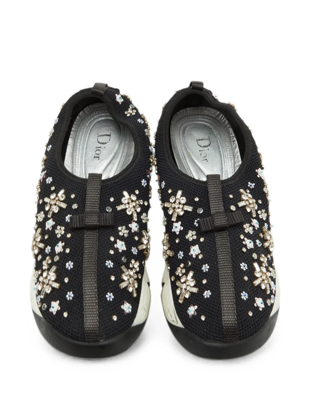 美品　Christian Dior ディオールフュージョンスニーカー　ビジュー Christian Dior Pre-Owned Fusion ビジュートリム スニーカー