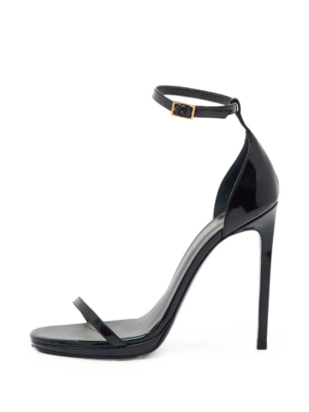 Saint Laurent Pre-Owned Sandalen mit Knöchelriemen - Schwarz
