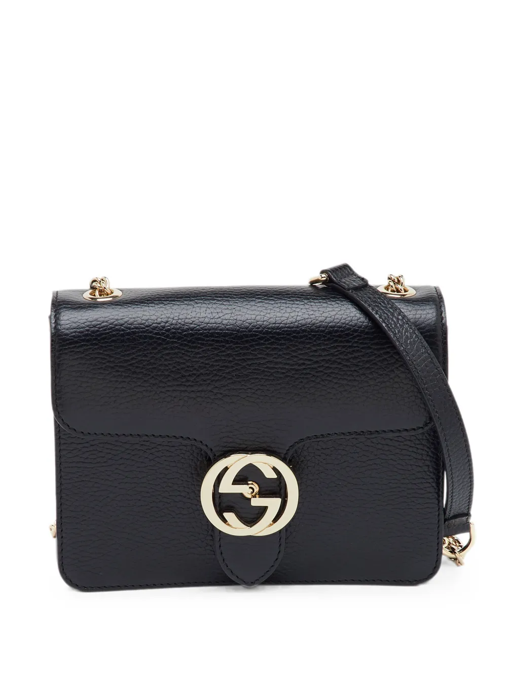 Gucci Pre-Owned Dollar Interlocking G shoulder bag - Nero