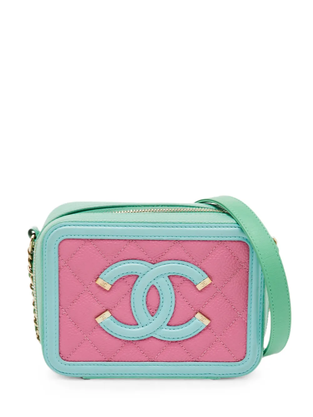 CHANEL Pre-Owned 2018-2019 Filigree Vanity shoulder bag - Pink