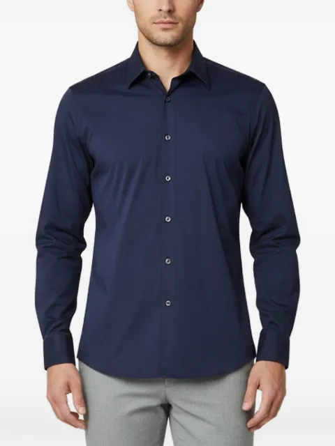 Prada Pre-Owned camisa slim stretch de popelina