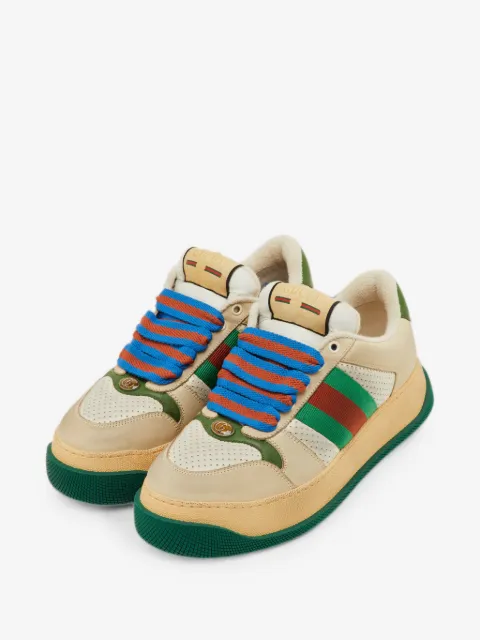 Gucci Pre-Owned Screener Web-stripe sneakers
