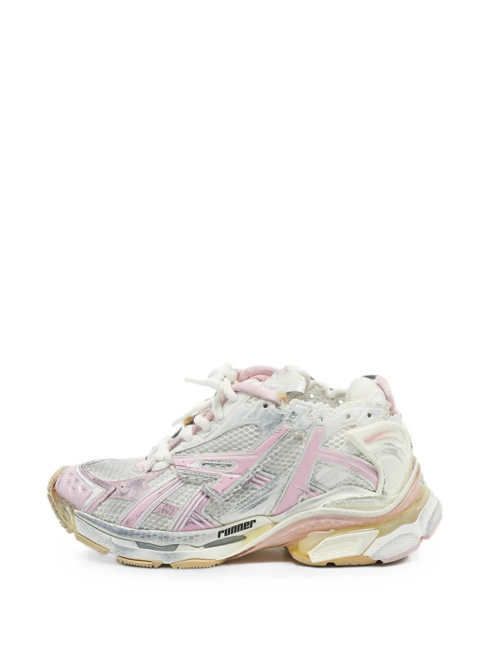 Balenciaga Pre-Owned Runner panelled sneakers - Bianco