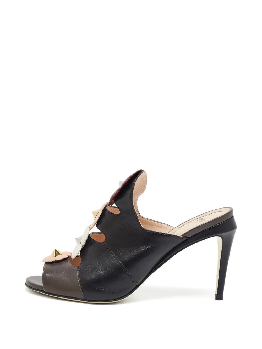 Fendi Pre-Owned Flowerland cut-out sandals - Schwarz