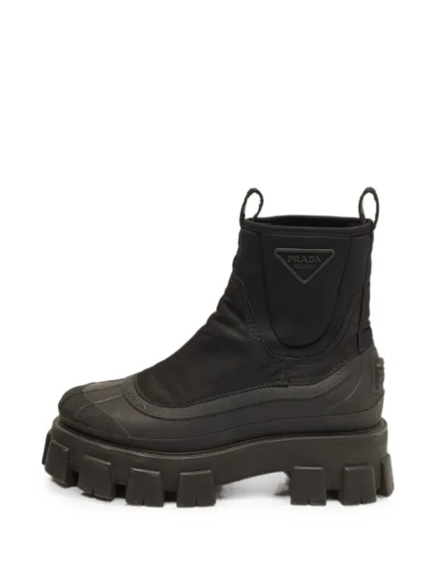 Prada Pre-Owned Monolith ankle boots