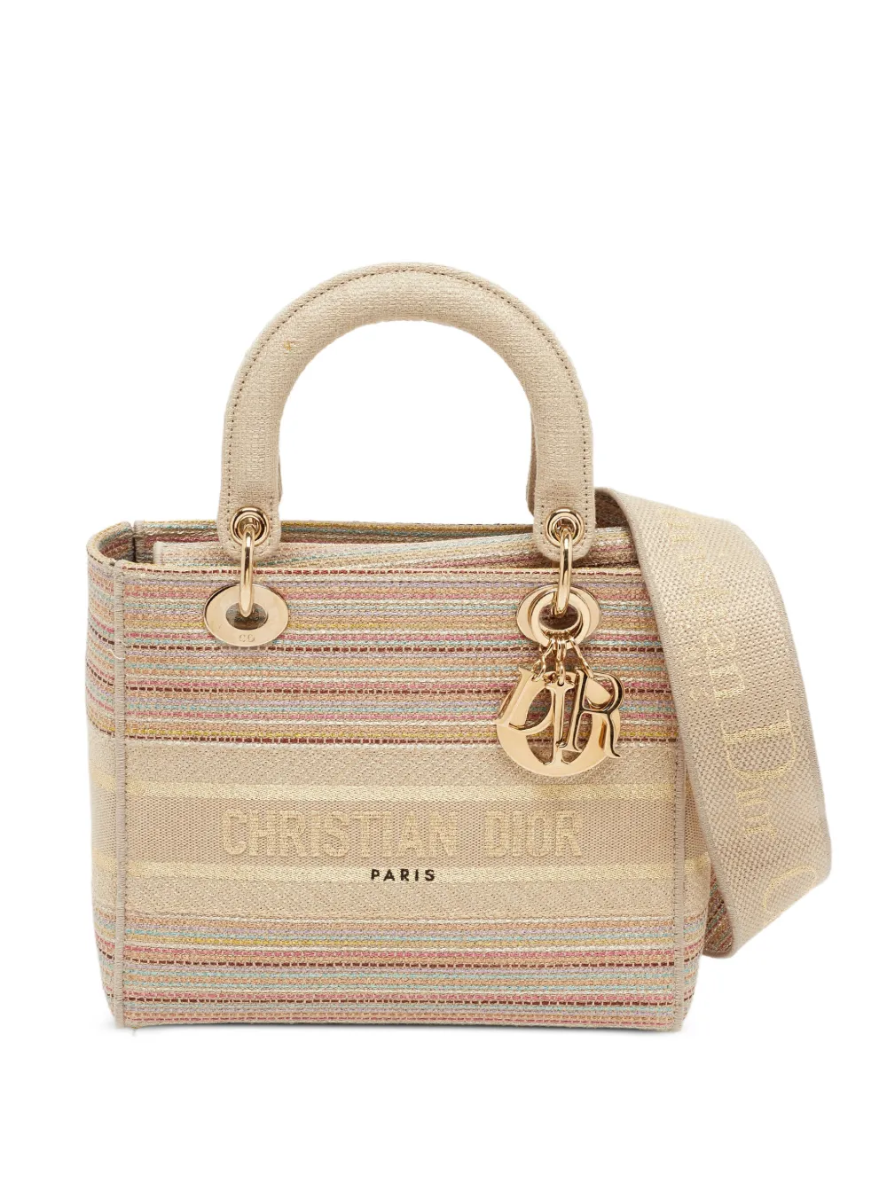 Christian Dior Pre-Owned 2021 medium Lady D-Lite tote bag - Nude