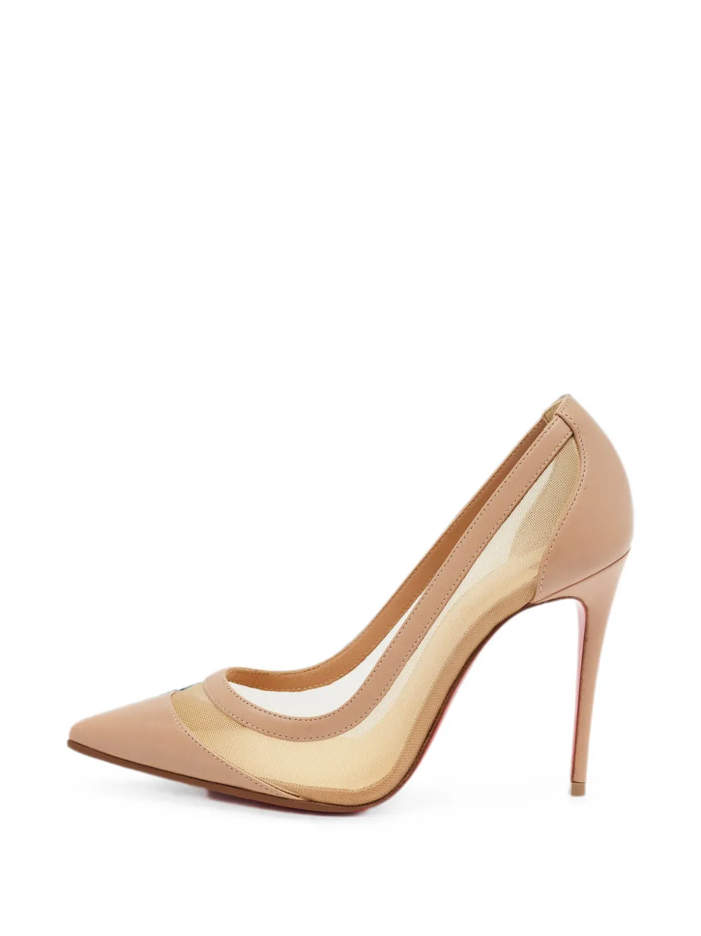 Christian Louboutin Pre-Owned escarpins Galativi en mesh - Blanc