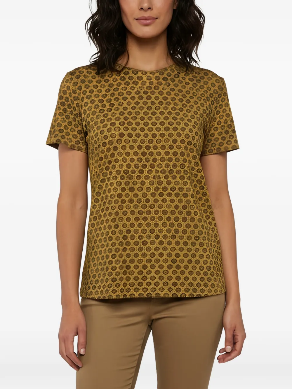 Burberry Pre-Owned graphic-print short-sleeved T-shirt - Gelb