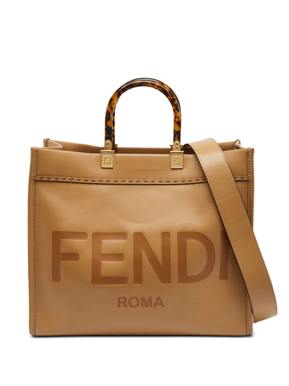 Fendi Pre-Owned Borsa tote Sunshine media 2021 - Marrone
