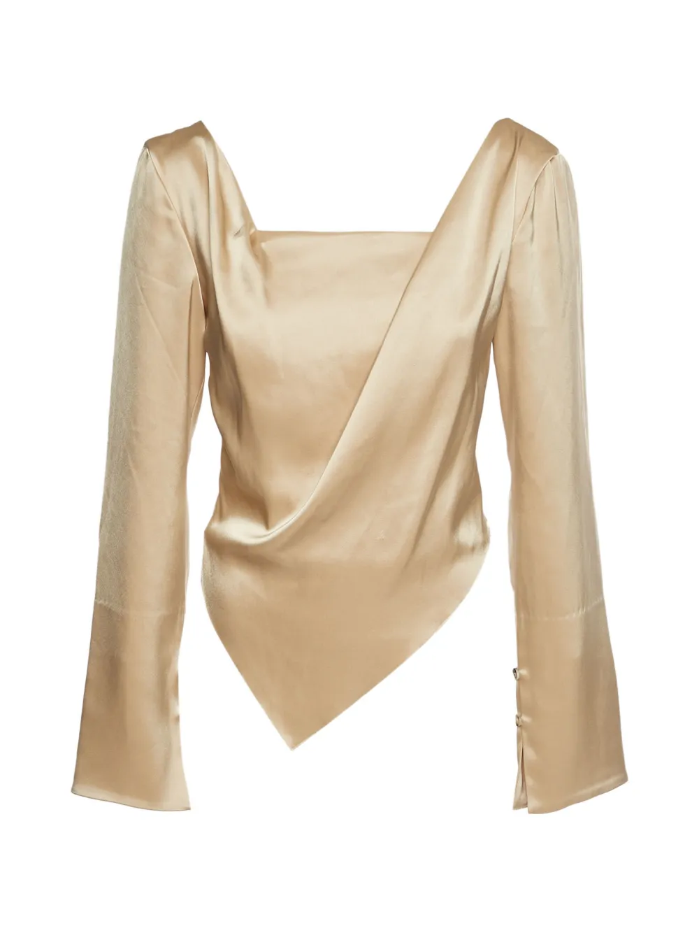 Nanushka Bintou asymmetric blouse - Neutrals