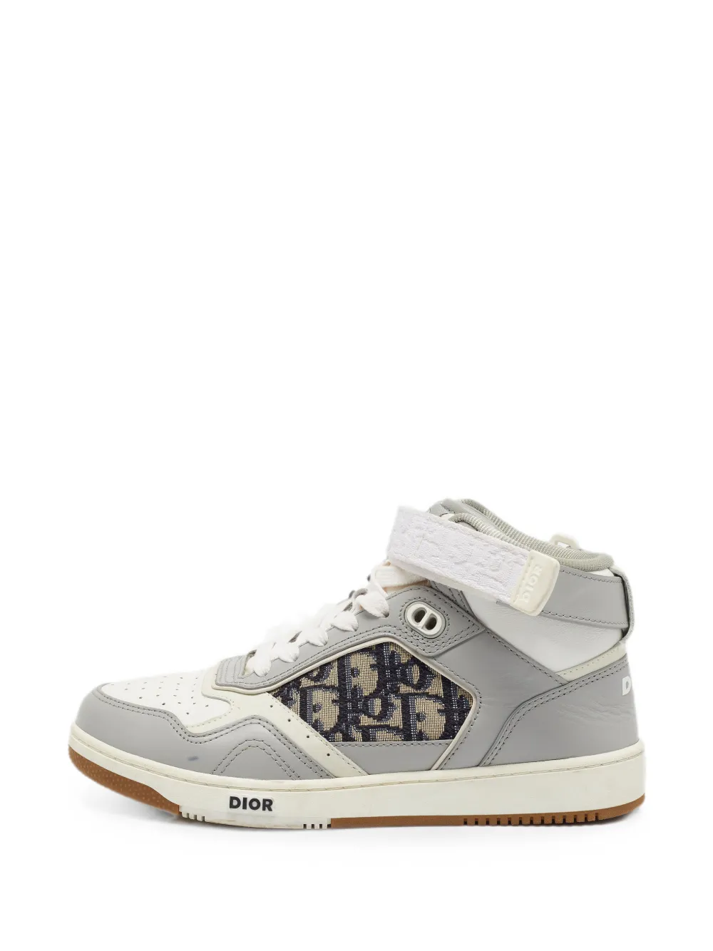 Christian Dior Pre-Owned B27 Oblique high-top sneakers - Grey