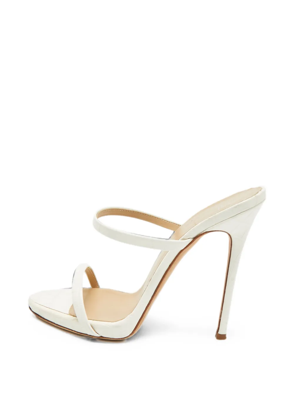 Giuseppe Zanotti Vintage Darsey leather heeled sandals - Weiß
