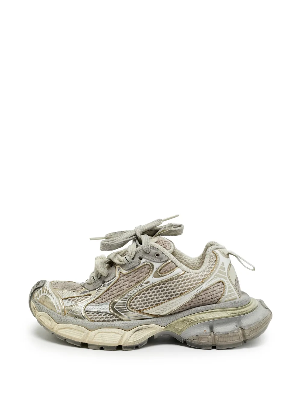Balenciaga Pre-Owned 3XL lace-up sneakers - Silber
