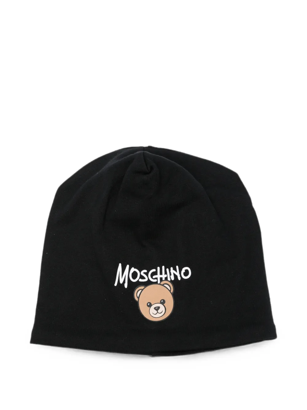 Moschino Kids Berretto Teddy Bear con logo - Nero