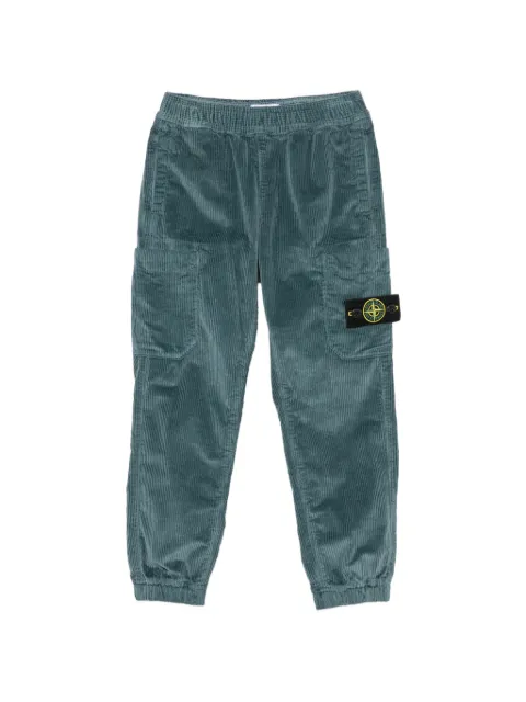 Stone Island Junior Compass-patch corduroy cargo pants