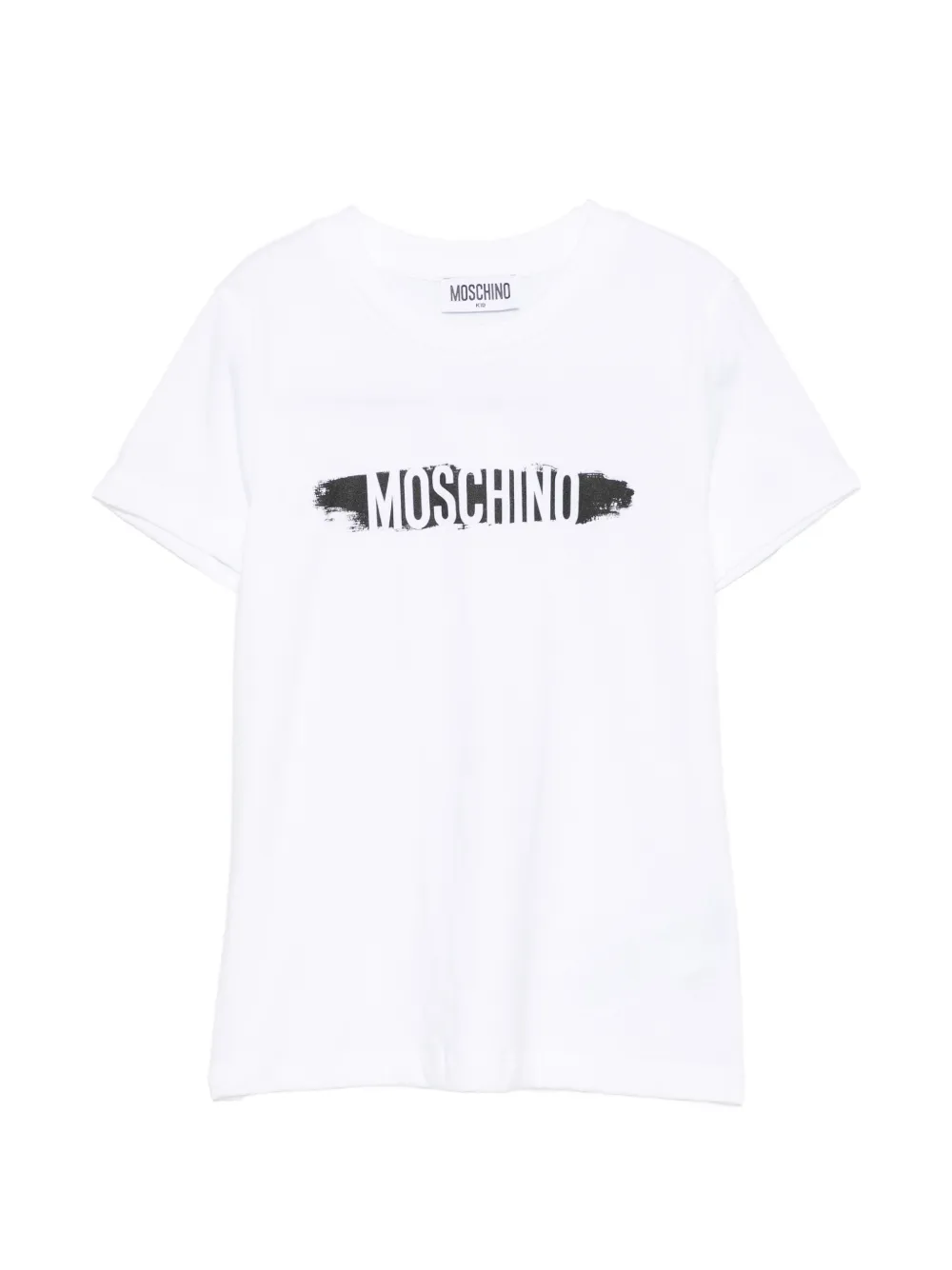 Moschino Kids logo-print T-shirt - Bianco