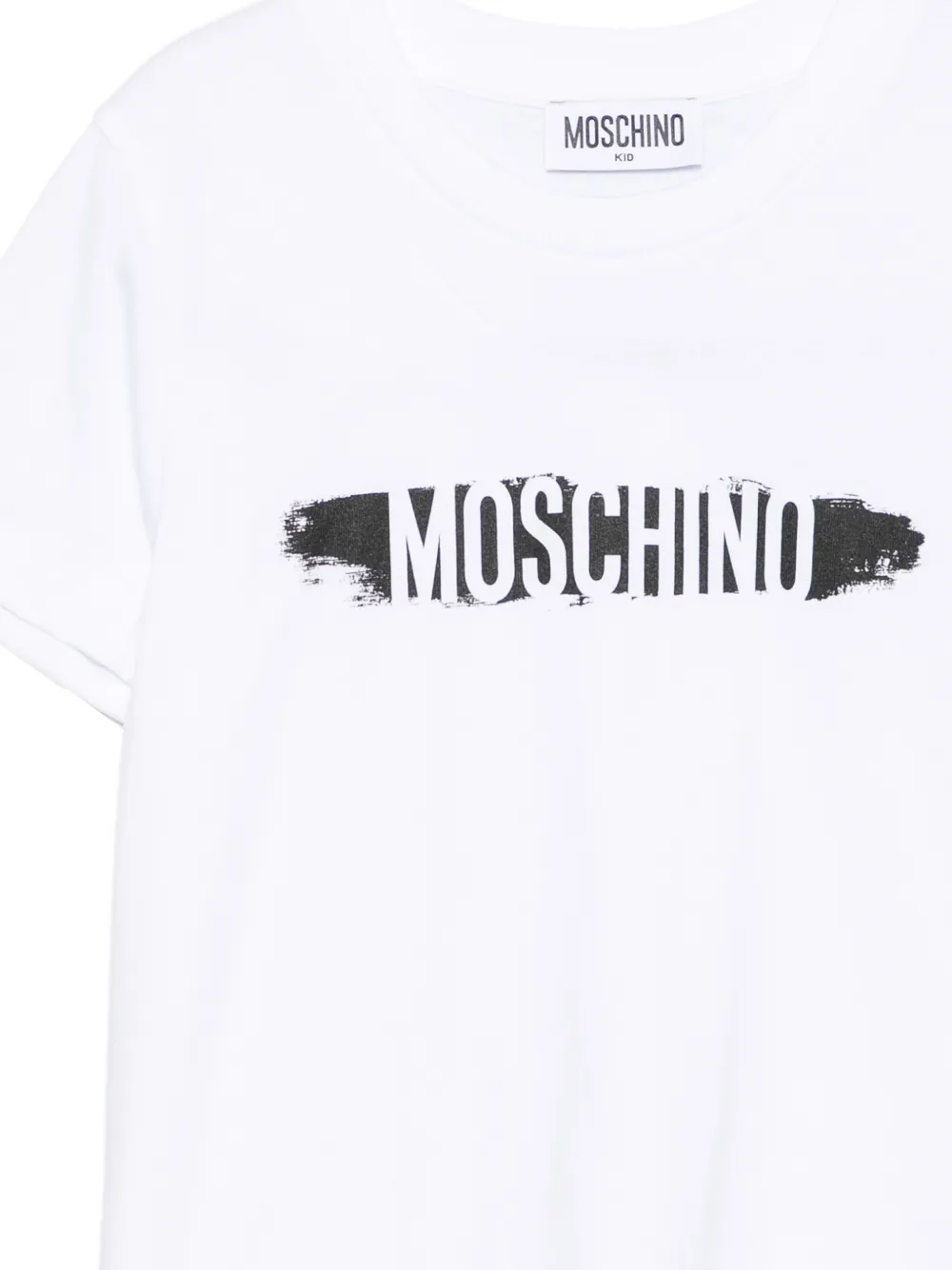 Moschino Kids T-shirt met logoprint Wit