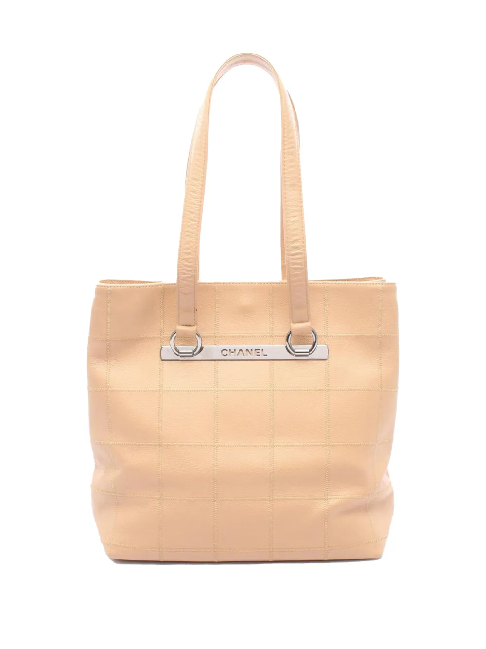 CHANEL Pre-Owned Borsa tote Choco Bar in pelle Caviar 2005-2006 - Toni neutri