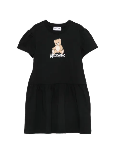 Moschino Kids vestido con motivo Teddy Bear