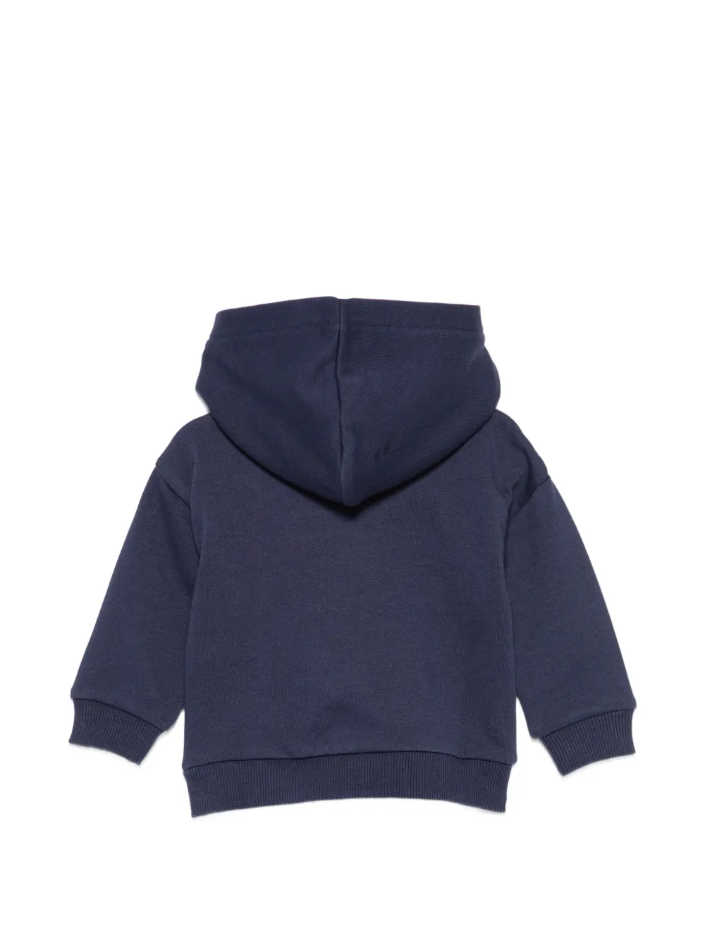 Moschino Kids Hoodie met logoprint Blauw