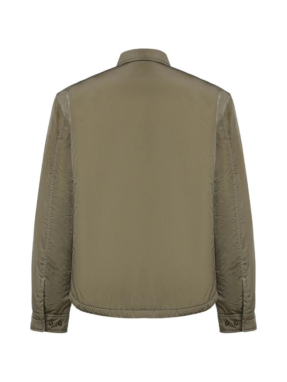 C.P. Company Chrome-R Lens gewatteerd shirtjack met knopen Groen