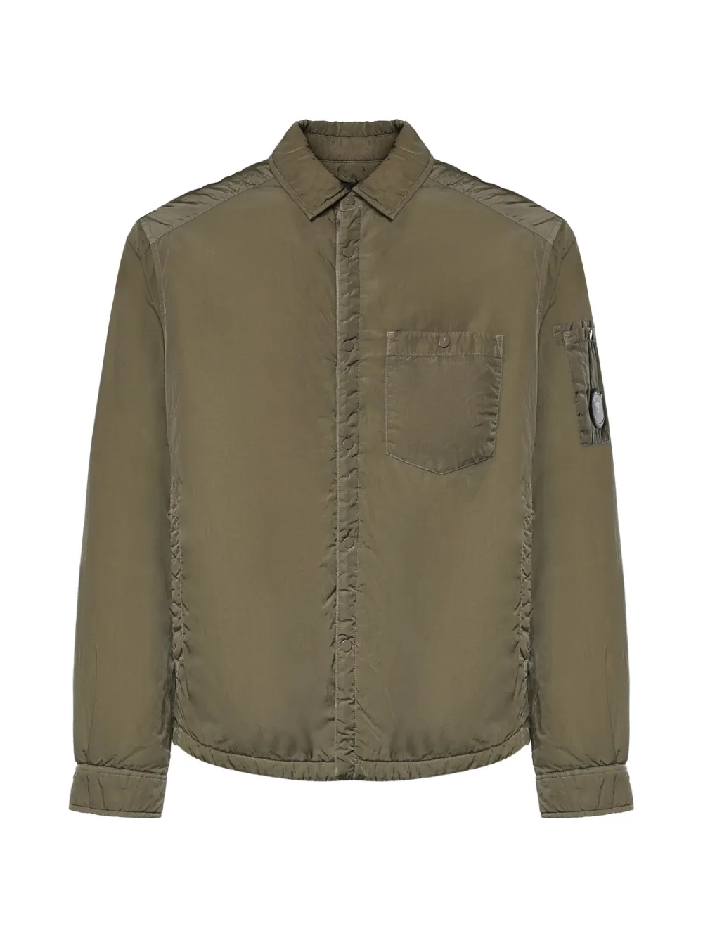 C.P. Company Chrome-R Lens padded button overshirt - Grün
