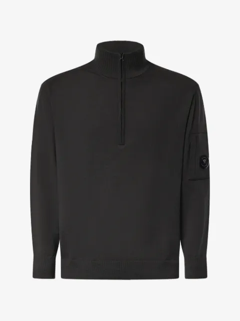 C.P. Company Lens-detail quarter-zip sweater