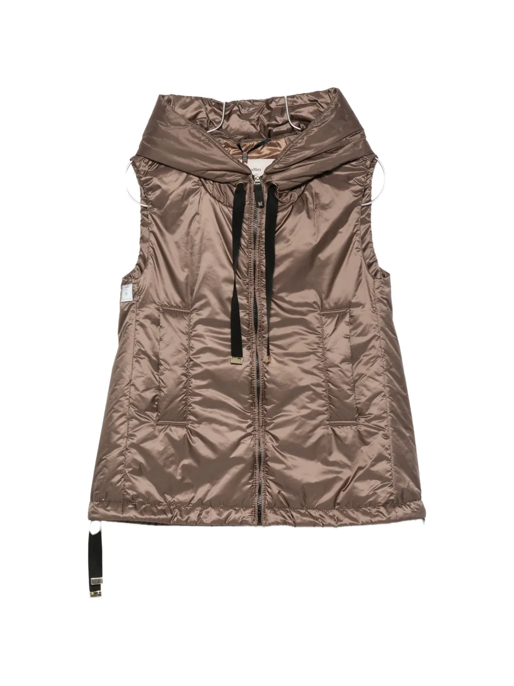 Max Mara The Cube hooded gilet - Braun
