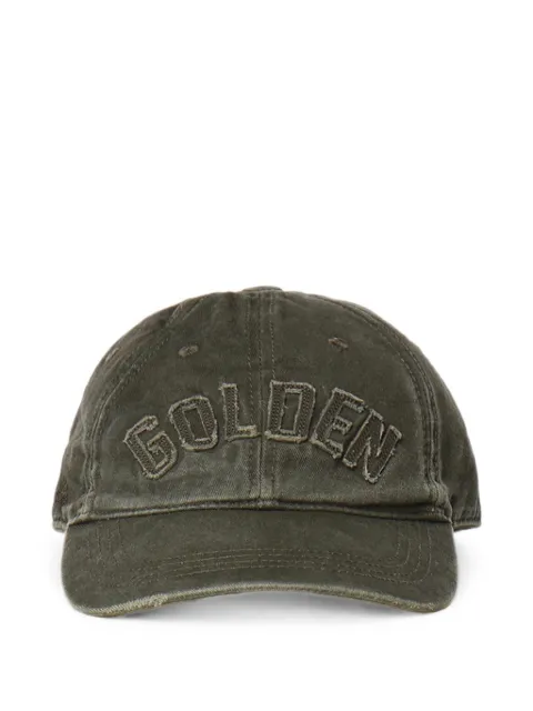 Golden Goose logo-patch distressed baseball cap