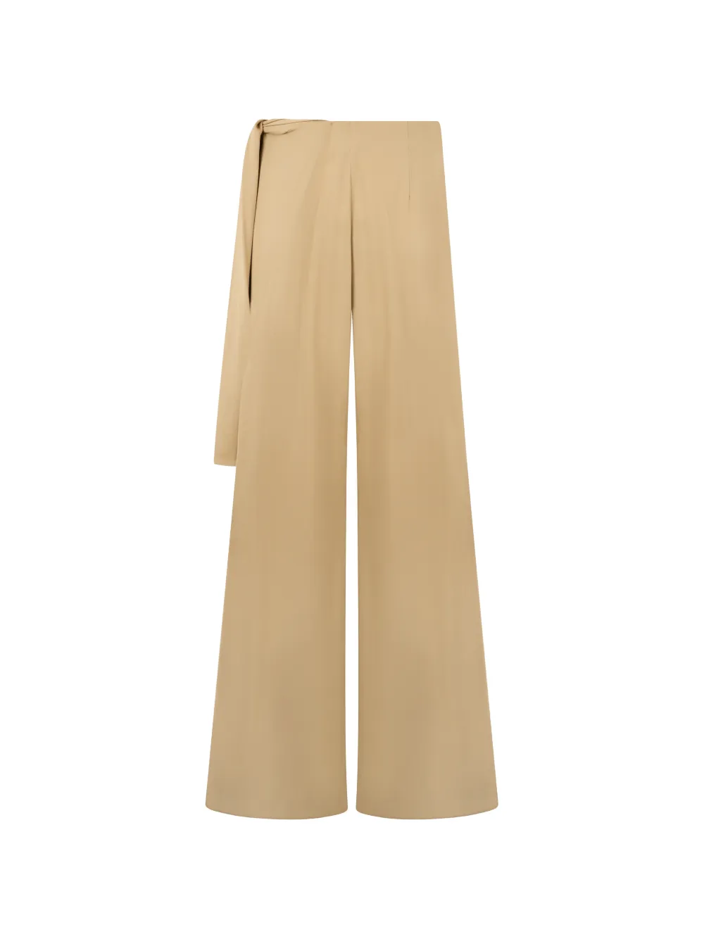 Alberta Ferretti draped flared trousers - Toni neutri