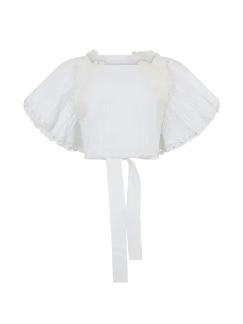 Alberta Ferretti blusa con pliegues