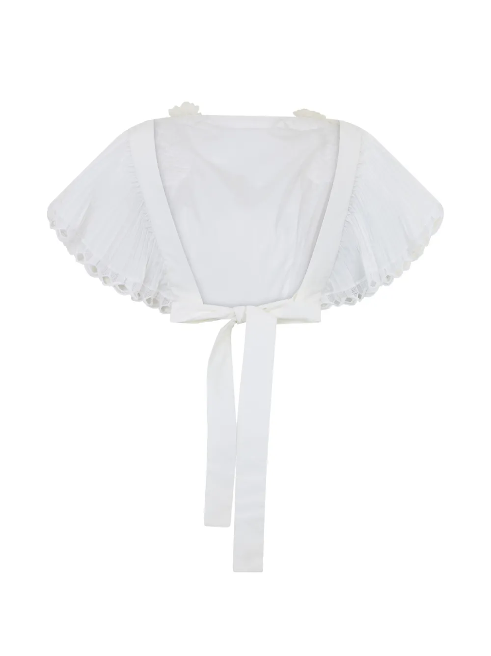 Alberta Ferretti Geplooide blouse Wit
