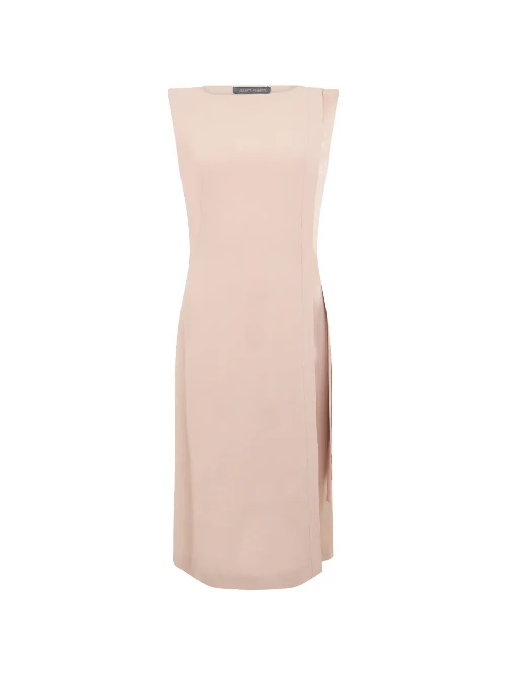 Alberta Ferretti sleeveless side-detail midi dress - Pink