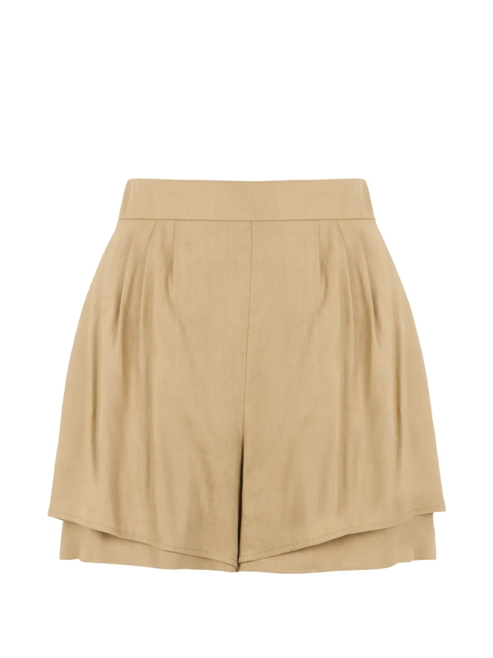 Alberta Ferretti high-waisted tailored mini shorts - Toni neutri