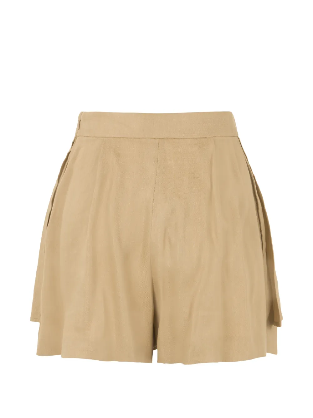 Alberta Ferretti High waist shorts Beige