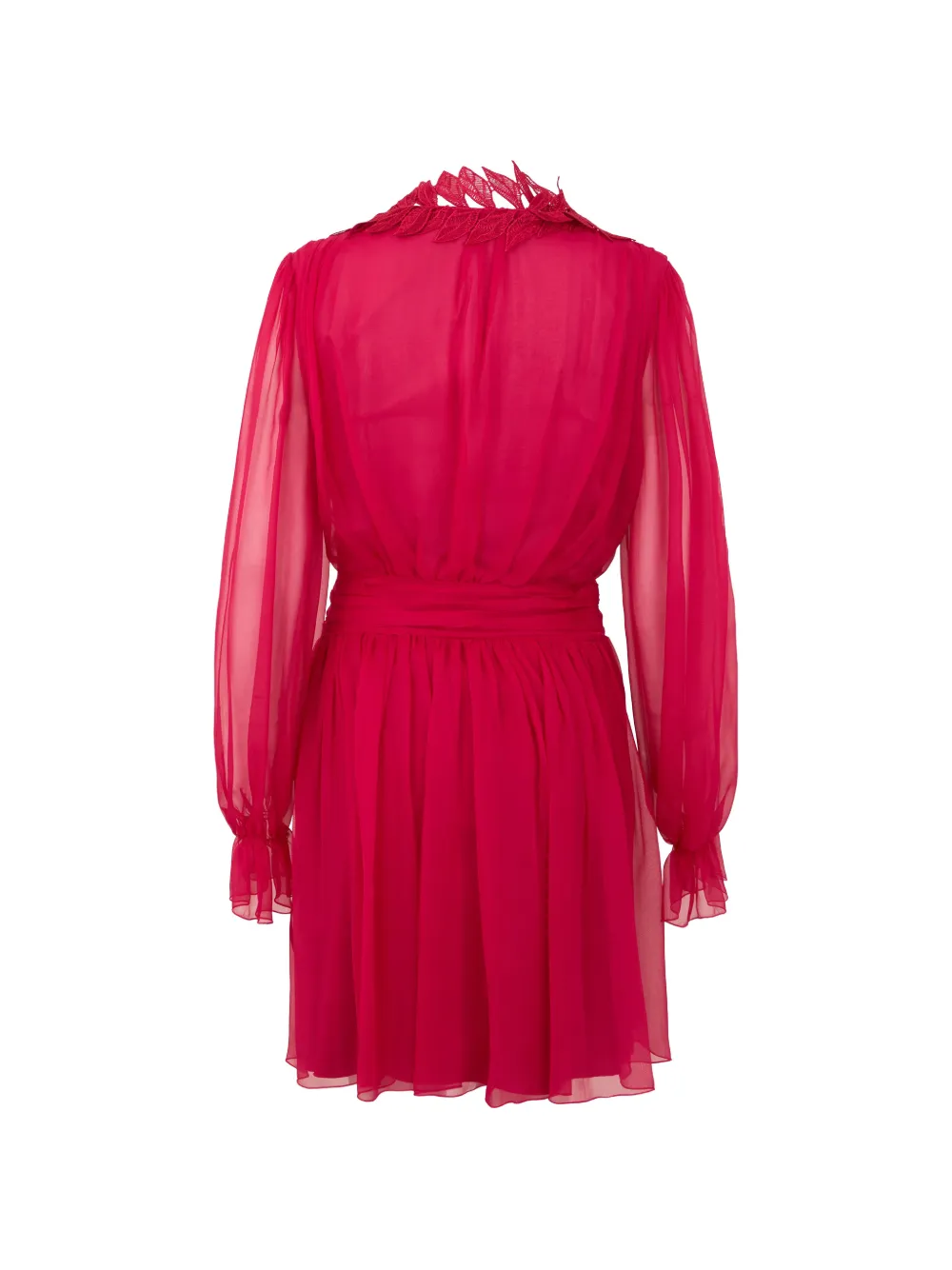 Alberta Ferretti Mini-jurk met lange mouwen Rood