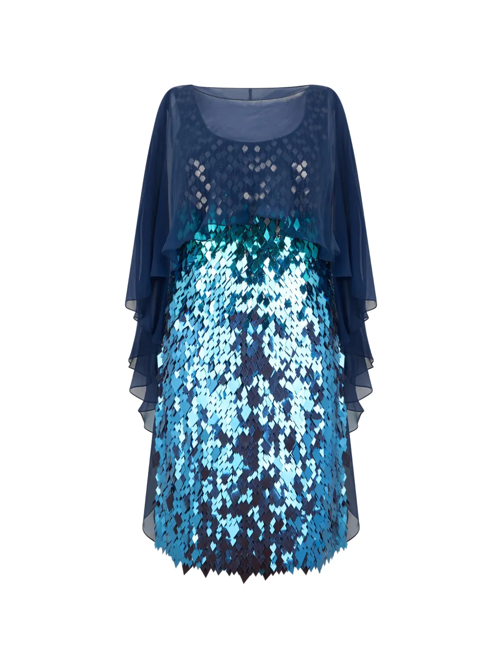 Alberta Ferretti sequin-embellished mini dress - Blue