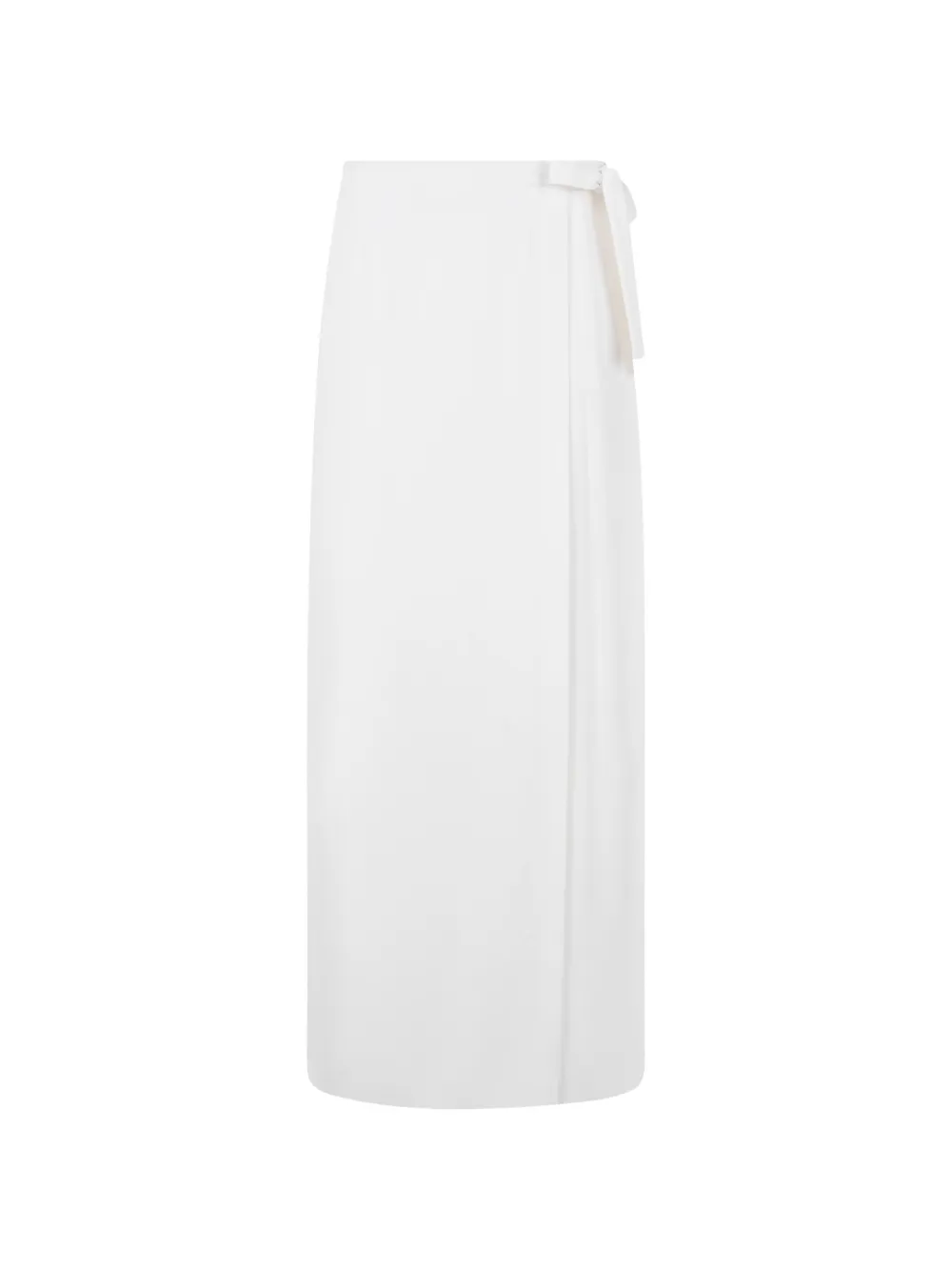 Alberta Ferretti Pleated-detail Straight Maxi Skirt In White