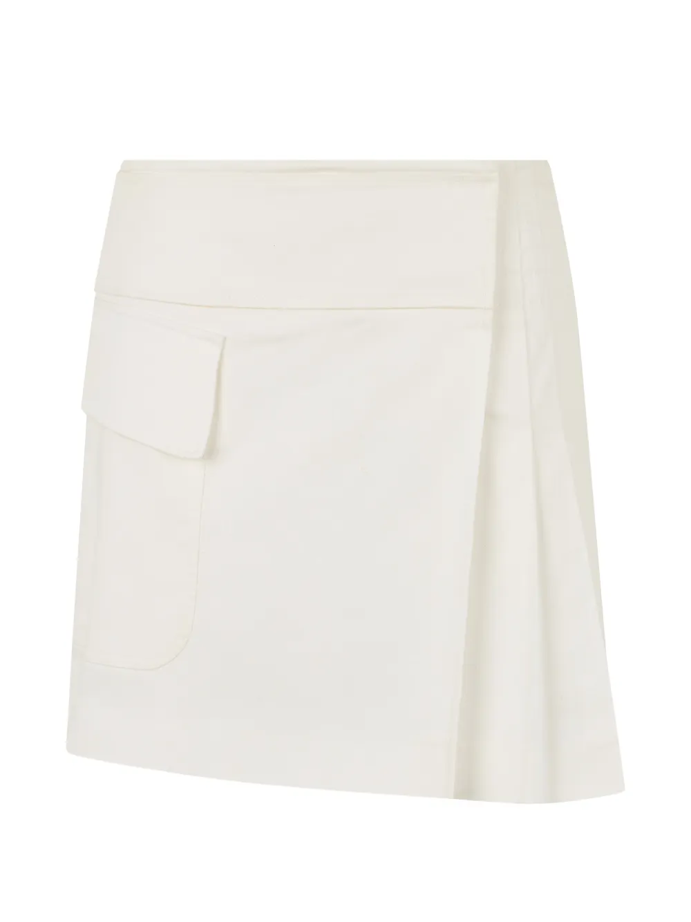 Alberta Ferretti asymmetric mini skirt - Toni neutri
