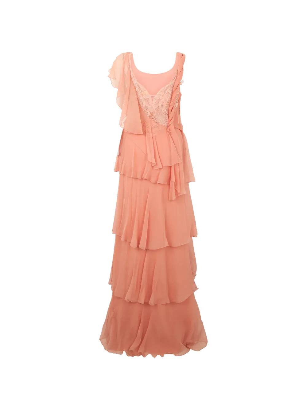 Alberta Ferretti Maxi-jurk met ruches Roze
