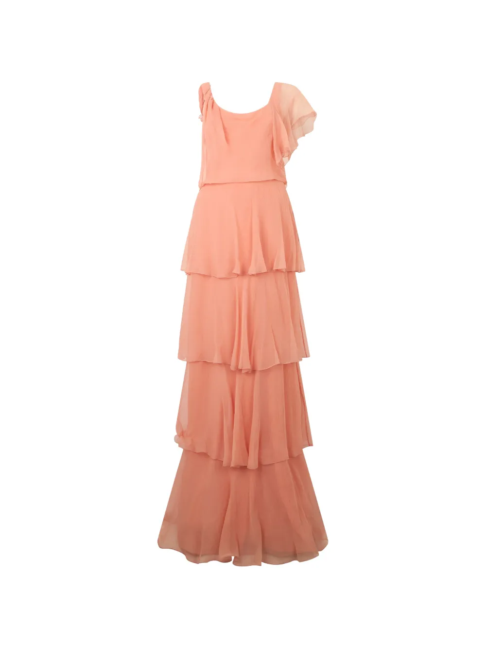 Alberta Ferretti ruffled maxi dress - Rosa