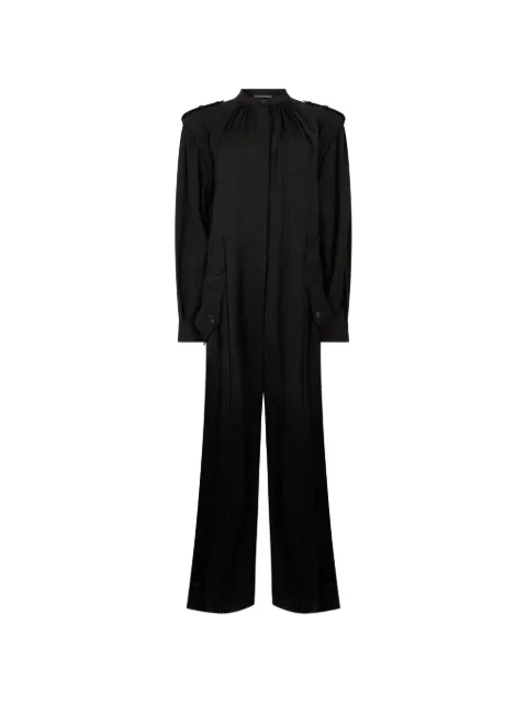 Alberta Ferretti button-up gathered jumpsuit