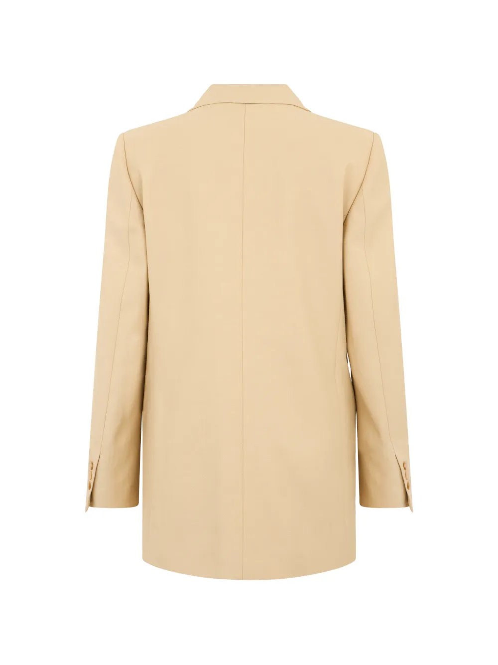 Alberta Ferretti Blazer met enkele rij knopen Beige