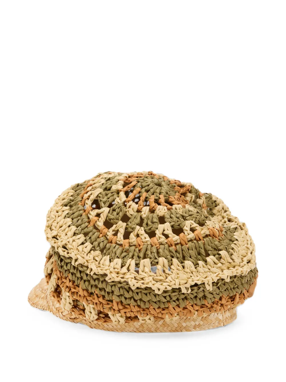 Alberta Ferretti Gevlochten zonneklep Beige