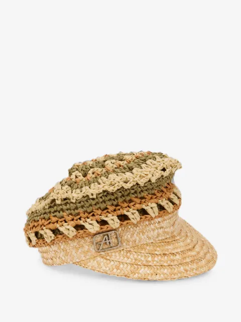 Alberta Ferretti visière à design tressé