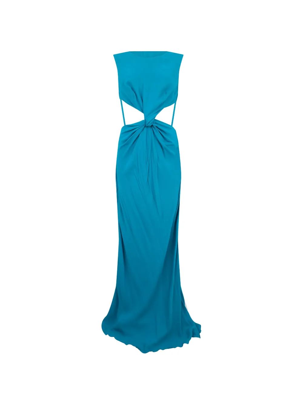 Alberta Ferretti twist-detail cut-out maxi dress - Blu