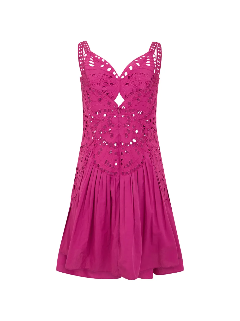 Alberta Ferretti Broderie mini-jurk met vlinder-patroon Roze